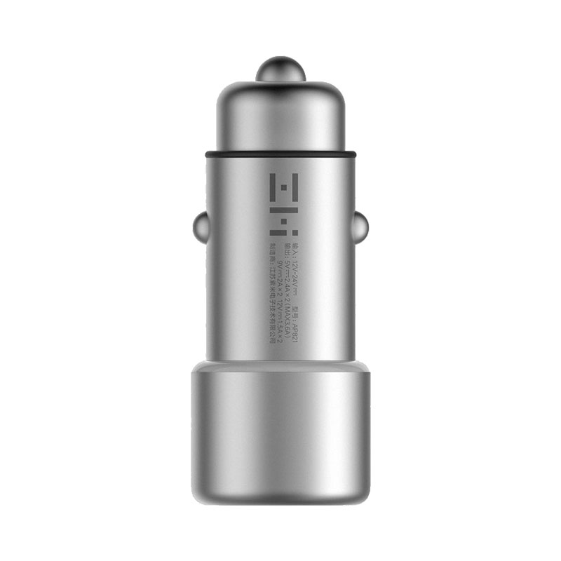 zmi car charger ap821 خرید شارژر فندکی شیائومی دو پورت شارژ سریع QC3.0 مدل ZMI AP821
