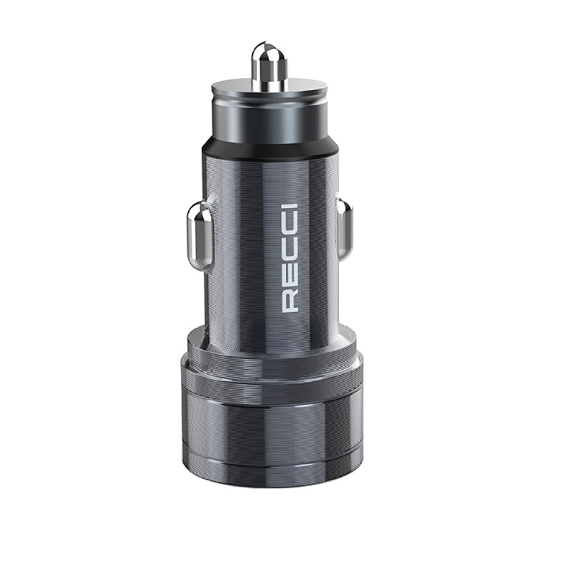 RCC-N07 خرید اینترنتی شارژر فندکی سریع دو پورت recci مدل RCC-N07