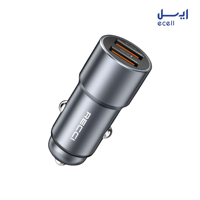 RCC-N11 1 خرید و قیمت شارژر فندکی 33 وات دو پورت recci مدل RCC-N11