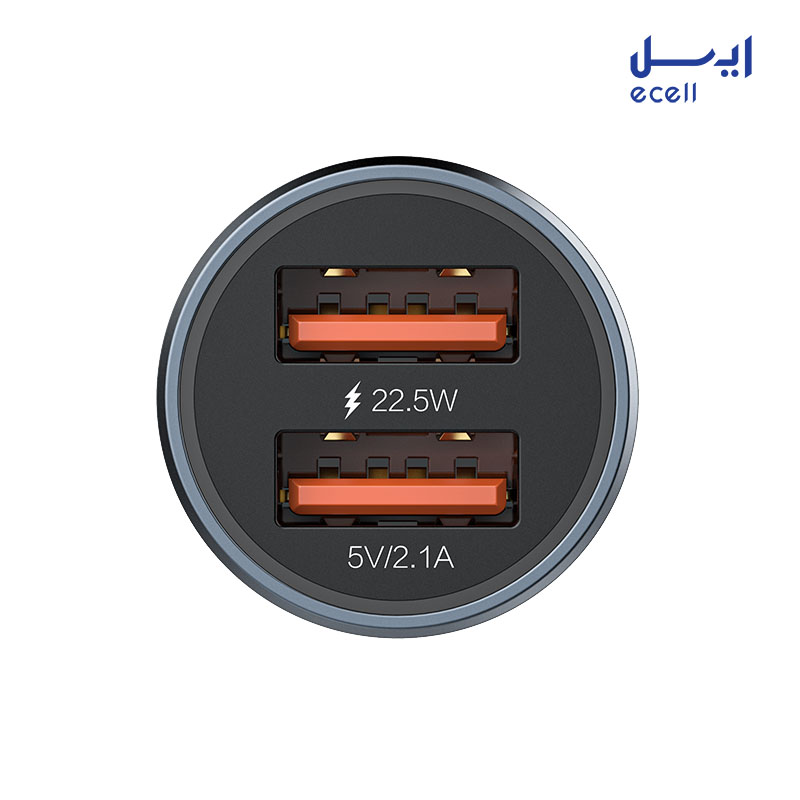 RCC-N11 2 ارسال شارژر فندکی 33 وات دو پورت recci مدل RCC-N11
