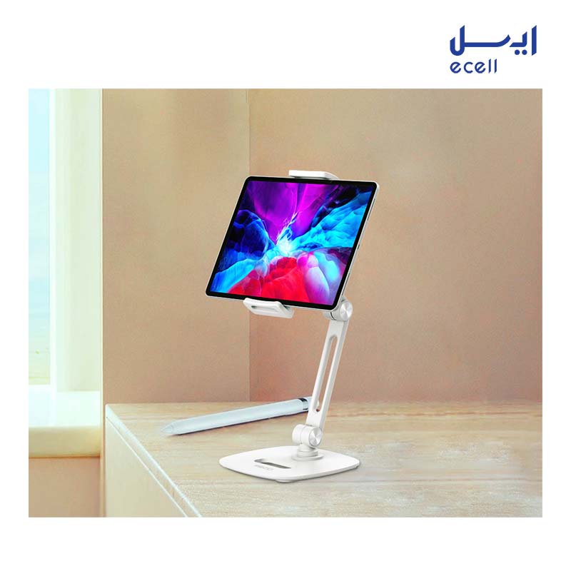 RHO-L01 1 سفارش انواع پایه نگهدارنده رومیزی موبایل و تبلت recci مدل RHO-L01
