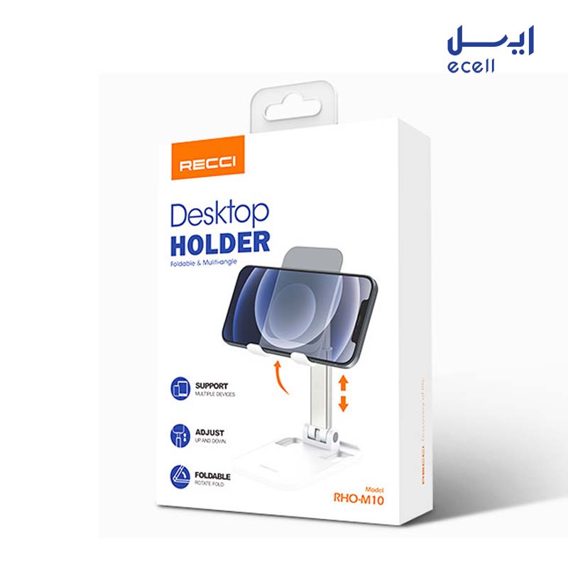 RHO-M10 1 خرید پایه نگهدارنده رومیزی موبایل و تبلت recci مدل RHO-M10