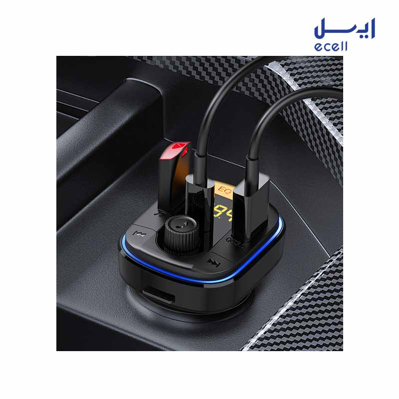 RQ-01 1 خرید اینترنتی شارژر فندکی recci مدل RQ01 Wireless FM Car Charger
