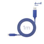 خرید اینترنتی کابل تبدیل usb-C به لایتنینگ recci طول 1 متر