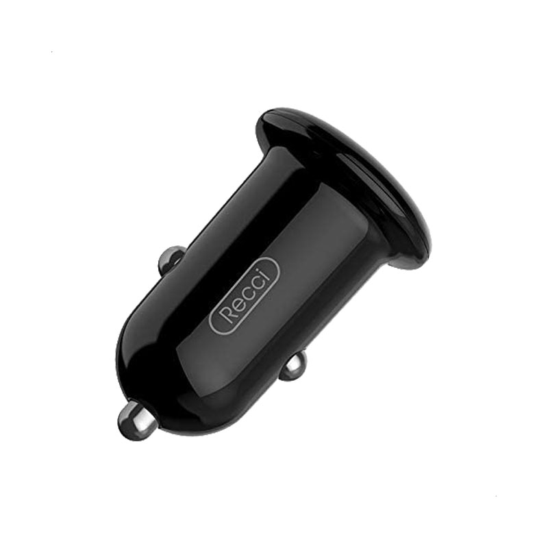 RUC-D1 شارژر فندکی سریع دو پورت recci مدل RUC-D1 قیمت ارزان