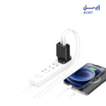 خرید شارژر دیواری رسی مدل Recci 20W PD+QC UK Plug Wall Charger