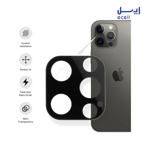 محافظ لنز دوربین بوف مدل 3D مناسب گوشی اپل Iphone 12 Pro Max