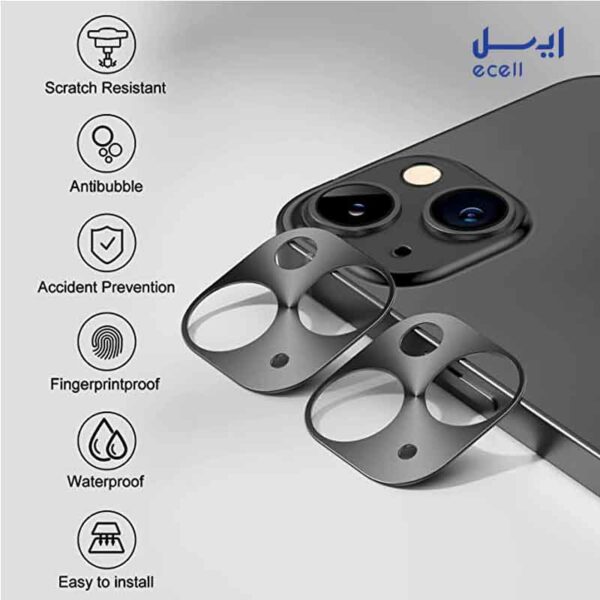 محافظ لنز دوربین بوف مدل 3D مناسب گوشی اپل Iphone 13
