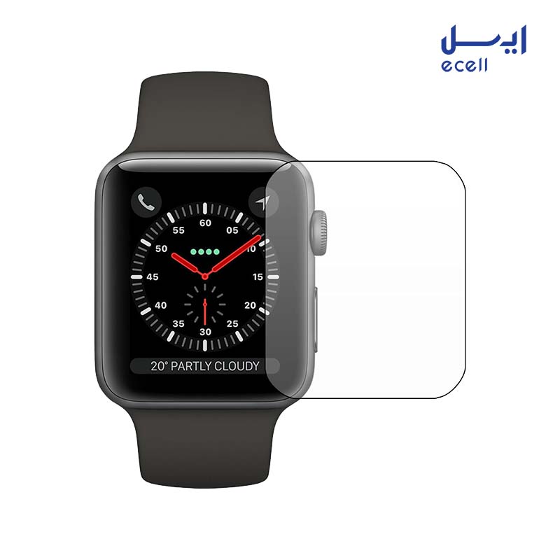 Buff silicone glass apple watch 42mm 1 خرید انلاین محافظ صفحه نمایش بوف مدل Silicone مناسب برای اپل واچ 42 میلیمتری