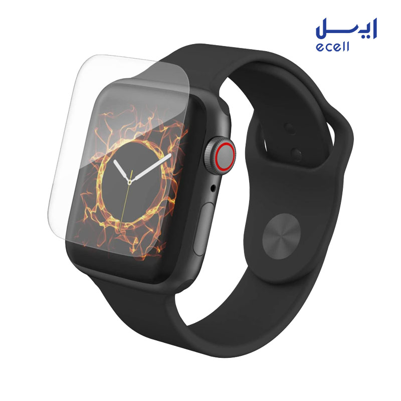 Buff silicone glass apple watch 44mm 1 قیمت محافظ صفحه نمایش بوف مدل Silicone مناسب برای اپل واچ 44 میلیمتری