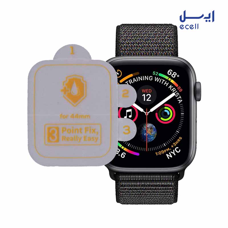 Buff silicone glass apple watch 44mm 2 خرید محافظ صفحه نمایش بوف مدل Silicone مناسب برای اپل واچ 44 میلیمتری