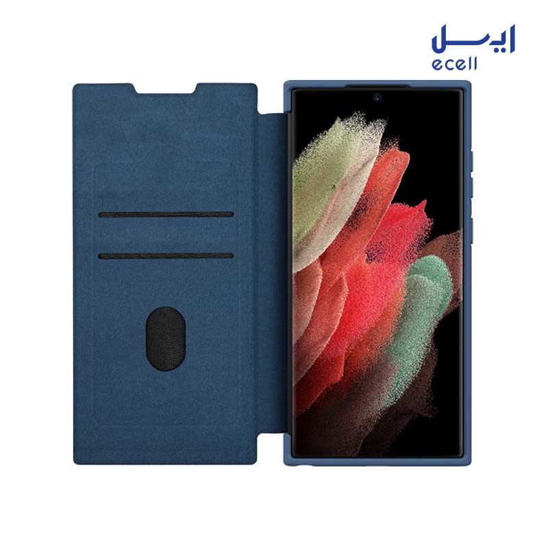 Galaxy S22 Ultra Qin Pro 3 خرید کیف کلاسوری نیلکین مدل Qin Pro مناسب گوشی سامسونگ Galaxy S22 Ultra