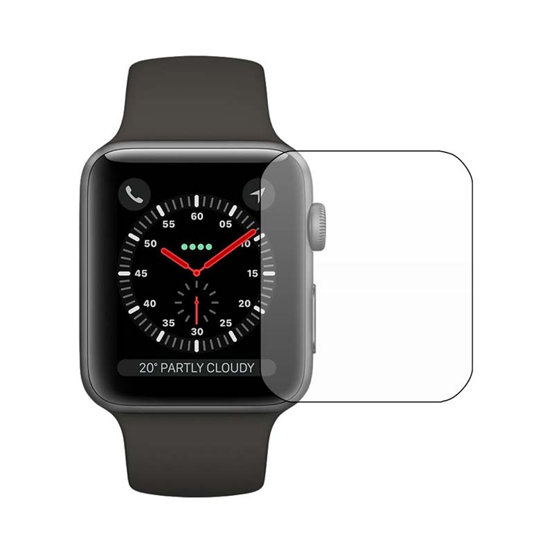 Glass hydrogel apple watch 42mm عکس محافظ صفحه نمایش بوف مدل Hg01 مناسب برای اپل واچ 42 میلیمتری