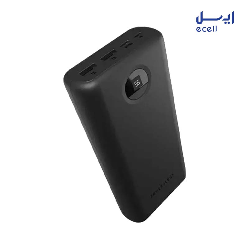 Powerology PPBCHA07-BK 30000mAh Power Bank 2 ارسال پاوربانک پاورولوژی مدل PPBCHA07-BK ظرفیت 30000 میلی آمپر