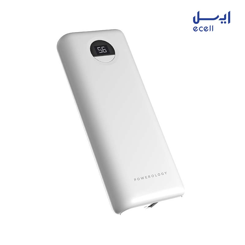Powerology Power Bank 20000mAh 2 خرید و قیمت پاوربانک پاورولوژی 20 وات مدل PPBCHA05-BK ظرفیت 20000 میلی آمپر