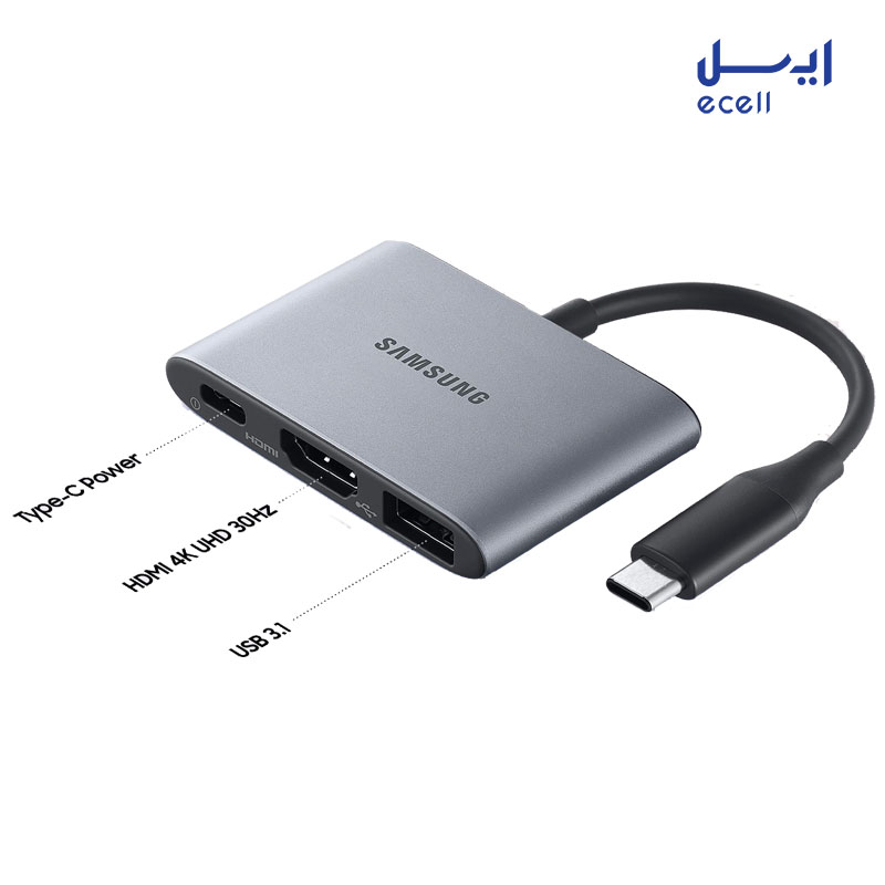 Samsung Multiport Adapter EE-P3200 1 خرید هاب 3 پورت USB-C سامسونگ مدل EE-P3200