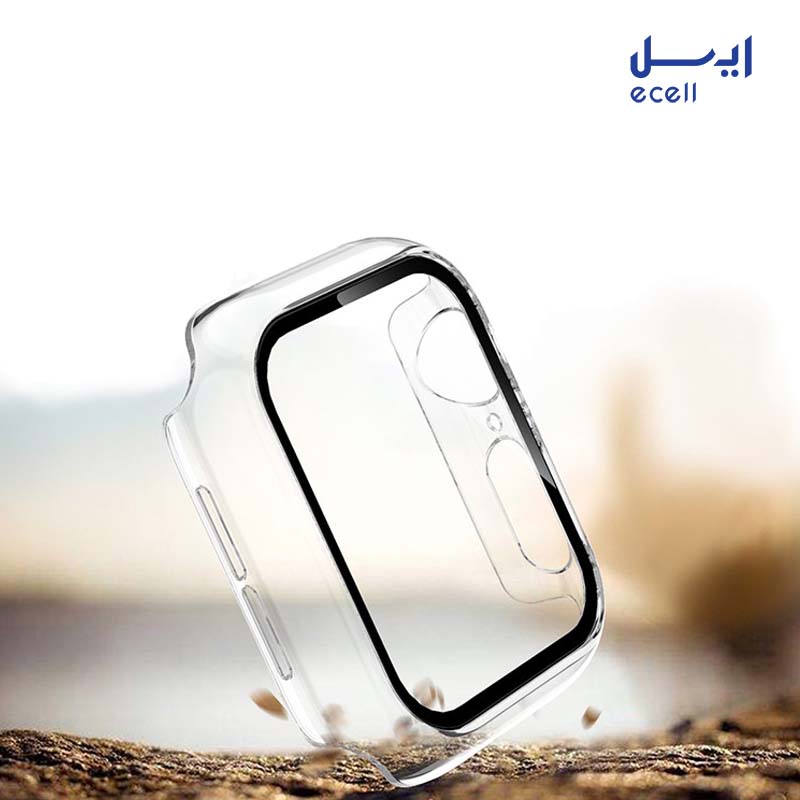cover clear iwatch 44mm 1 خرید کاور بوف مدل cover watch 44 مناسب برای اپل واچ 44 میلی متری