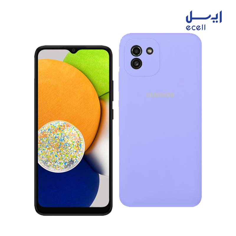 A03 قاب 3 سفارش قاب سیلیکونی محافظ لنزدار مناسب گوشی سامسونگ Galaxy A03