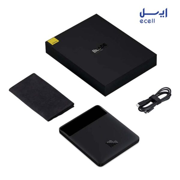 پاوربانک بیسوس مدل Blade PPDGL-01 100W ظرفیت 20000 میلی آمپر