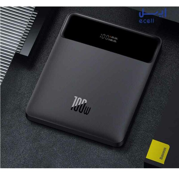 پاوربانک بیسوس مدل Blade PPDGL-01 100W ظرفیت 20000 میلی آمپر