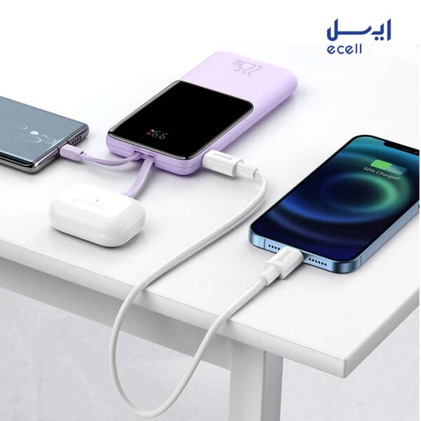 پاوربانک باسئوس مدل Elf PPJL010001 22.5W ظرفیت 10000 میلی آمپر
