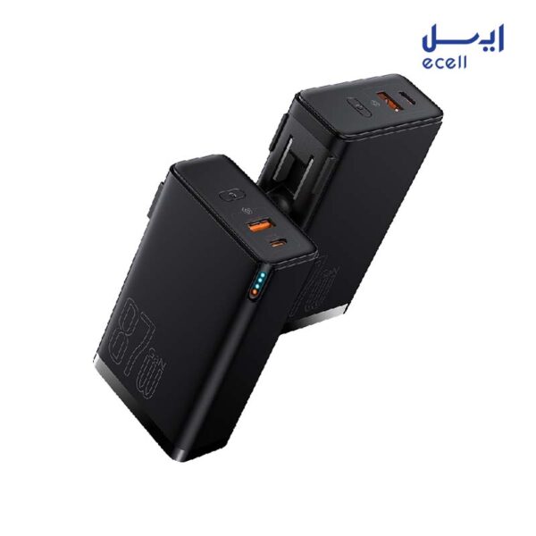 پاوربانک و شارژر دیواری بیسوس مدل Station 4 87w ظرفیت 10000 میلی آمپر
