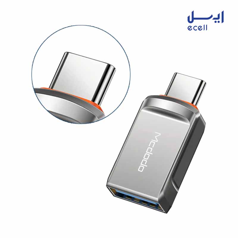 Mcdodo OTG Lightning Apple (3) خرید اینترنتی تبدیل OTG مدل Mcdodo OTG Lightning Apple