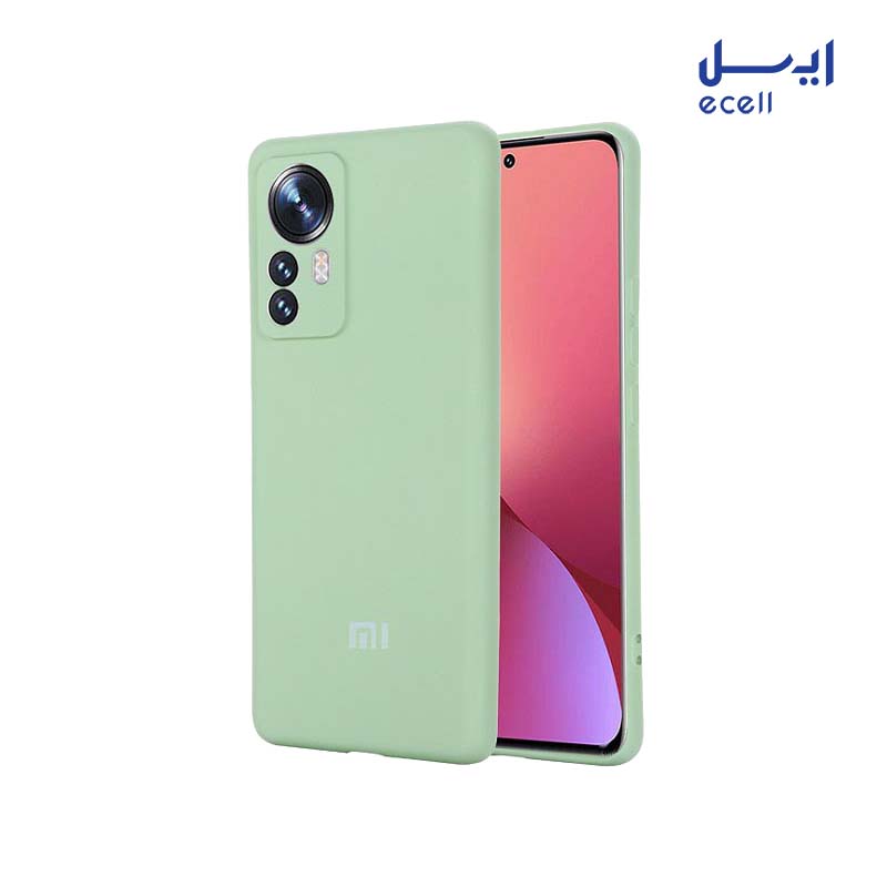 Silicone Cover Case for Xiaomi 12-12X 1 قاب سیلیکونی محافظ لنزدار مناسب گوشی شیائومی 12 سبز