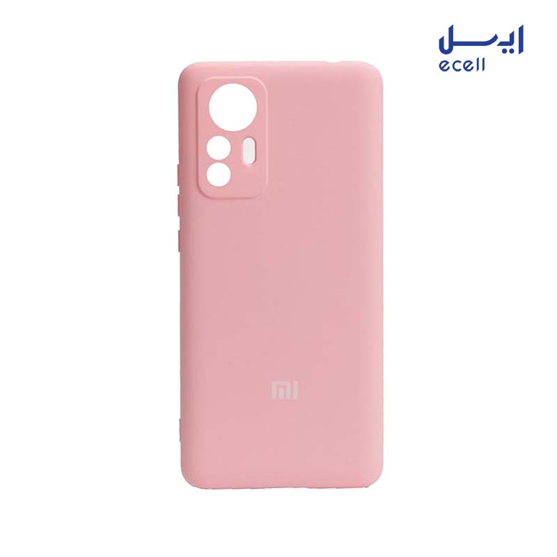Silicone Cover Case for Xiaomi 12-12X 2 قاب سیلیکونی محافظ لنزدار مناسب گوشی شیائومی 12 صورتی