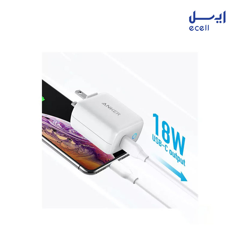 A2019 (2) سفارش اینترنتی شارژر دیواری انکر به همراه کابل USB-C