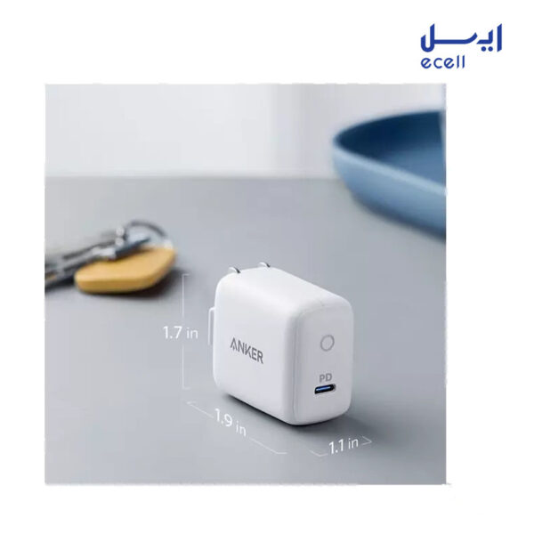 خرید آنلاین شارژر دیواری انکر Anker A2019 Power Port PD 1 به همراه کابل USB-C