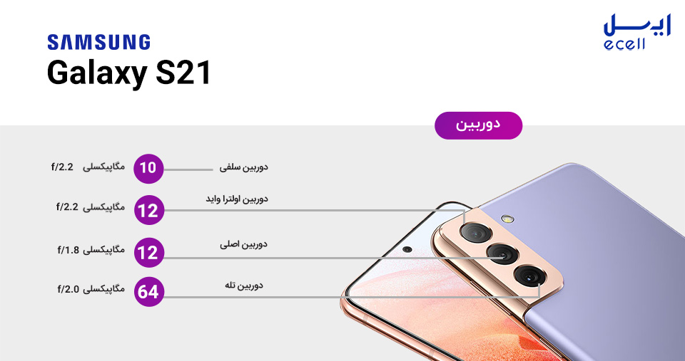 دوربین گوشی S21