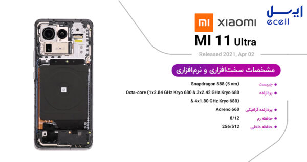 گوشی موبایل شیائومی Mi 11 Ultra ظرفیت 512 گیگابایت - رم 12 گیگابایت