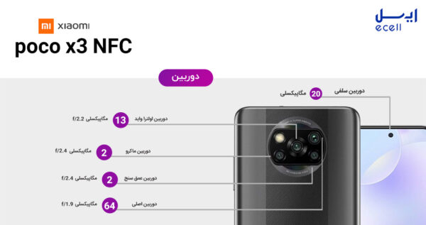 گوشی موبایل شیائومی Poco X3 NFC ظرفیت 128 گیگابایت - رم 8 گیگابایت