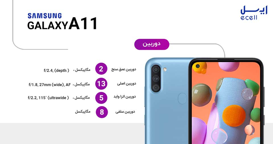 دوربین سامسونگ A11