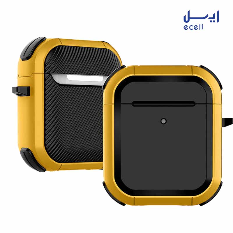 AirPods 2 (4) قاب زرد رنگ ایرپاد