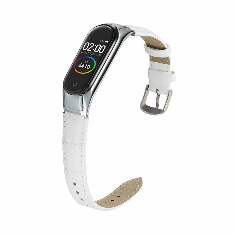 Mi Band 3 Leather Strap (1) بند چرمی دستبند سلامتی شیائومی