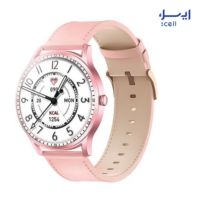 Kieslect SmartWatch Lady Calling (6) بند صورتی ساعت Lady