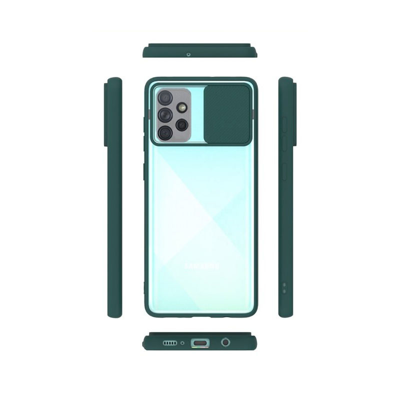 قاب گوشی شیشه ای Galaxy A72 مدل ماکرو شیلد محافظ لنزدار