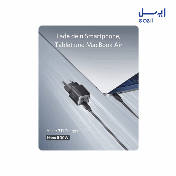 شارژر دیواری انکر 30 وات مدل Anker A2146 (Nano ||)