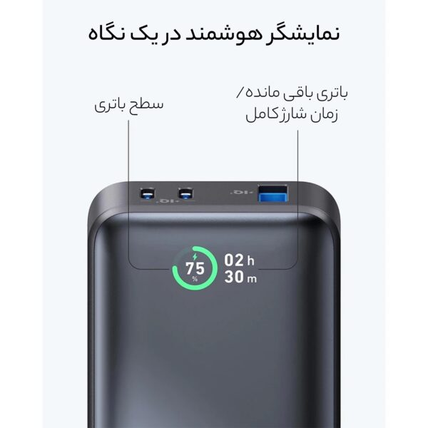 پاوربانک انکر مدل A1249H11 ظرفیت 10000 میلی آمپر ساعت