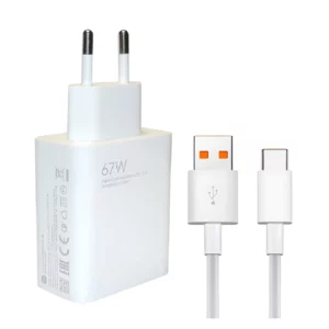 شارژر دیواری شیائومی مدل 67 وات به همراه کابل تبدیل USB-C