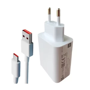 شارژر دیواری شیائومی مدل 33 وات به همراه کابل تبدیل usb-C